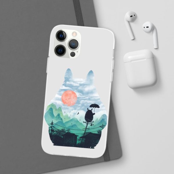 Characters From My Neighbor Totoro - Totoro on the Line Lanscape iPhone Cases-Accessories, Characters From My Neighbor Totoro, My Neighbor Totoro, Phone Case