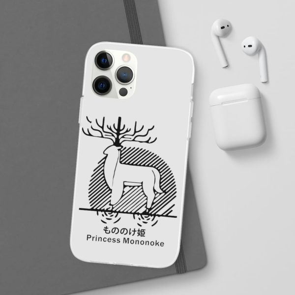 Princess Mononoke Mononoke Hime - Princess Mononoke – Shishigami Line Art iPhone Cases-Accessories, Phone Case, princess mononoke, Princess Mononoke Mononoke Hime