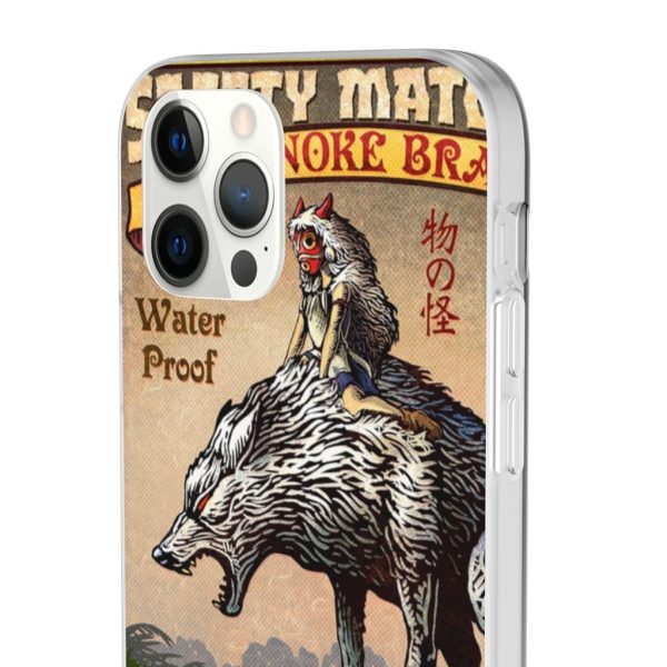 Princess Mononoke Character - Princess Mononoke and The Wolf on Top iPhone Cases-Accessories, Phone Case, princess mononoke, Princess Mononoke Character