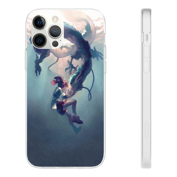 Spirited Away Trailer - Spirited Away – Chihiro and Haku under the Water iPhone Cases-Accessories, Phone Case, Spirited Away, Spirited Away Trailer