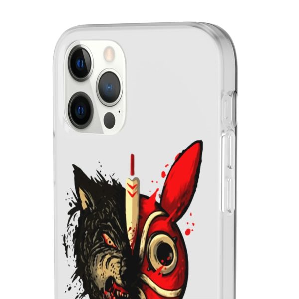 San Princess Mononoke - Princess Mononoke Mask & Wolf iPhone Cases-Accessories, Phone Case, princess mononoke, San Princess Mononoke