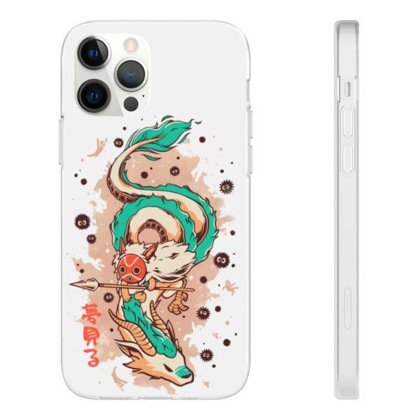 Princess Mononoke Ainu Influence - Princess Mononoke on the Dragon iPhone Cases-Accessories, Phone Case, princess mononoke, Princess Mononoke Ainu Influence