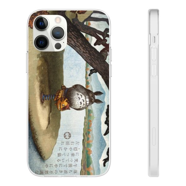 Totoro Bag - Totoro on the Catbus Spring Ride iPhone Cases-Accessories, My Neighbor Totoro, Phone Case, Totoro Bag