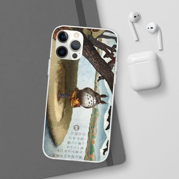 Totoro Bag - Totoro on the Catbus Spring Ride iPhone Cases-Accessories, My Neighbor Totoro, Phone Case, Totoro Bag