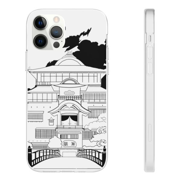 Spirited Away English Actors - Spirited Away Bathhouse illustrated Graphic iPhone Cases-Accessories, Phone Case, Spirited Away, Spirited Away English Actors