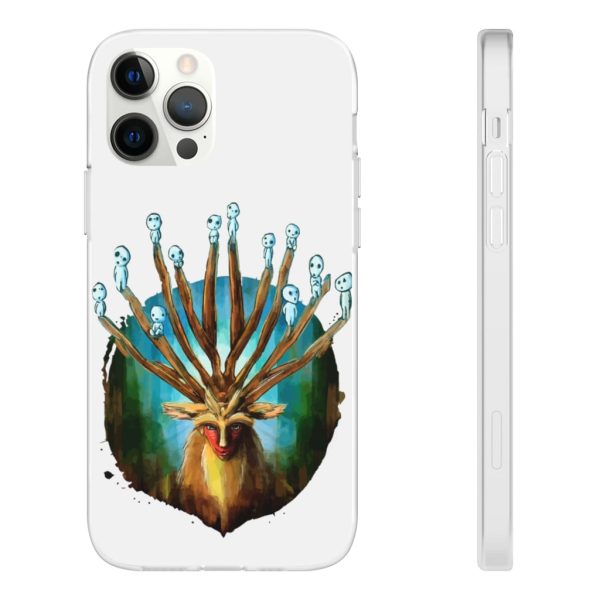 Studio Ghibli Films Princess Mononoke - Princess Mononoke – Shishigami and The Tree Spirit iPhone Cases-Accessories, Phone Case, princess mononoke, Studio Ghibli Films Princess Mononoke