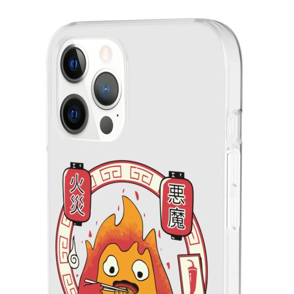 Howl's Moving Castle Explained - Howl’s Moving Castle – Calcifer Loves Ramen iPhone Cases-Accessories, Howl's Moving Castle, Howl's Moving Castle Explained, Phone Case