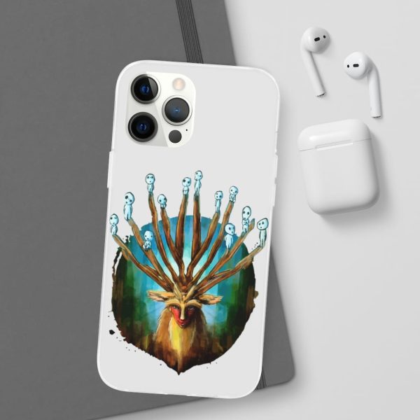 Studio Ghibli Films Princess Mononoke - Princess Mononoke – Shishigami and The Tree Spirit iPhone Cases-Accessories, Phone Case, princess mononoke, Studio Ghibli Films Princess Mononoke