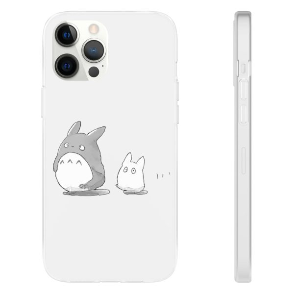 Totoro Plushie - Walking Mini Totoro iPhone Cases-Accessories, My Neighbor Totoro, Phone Case, Totoro Plushie