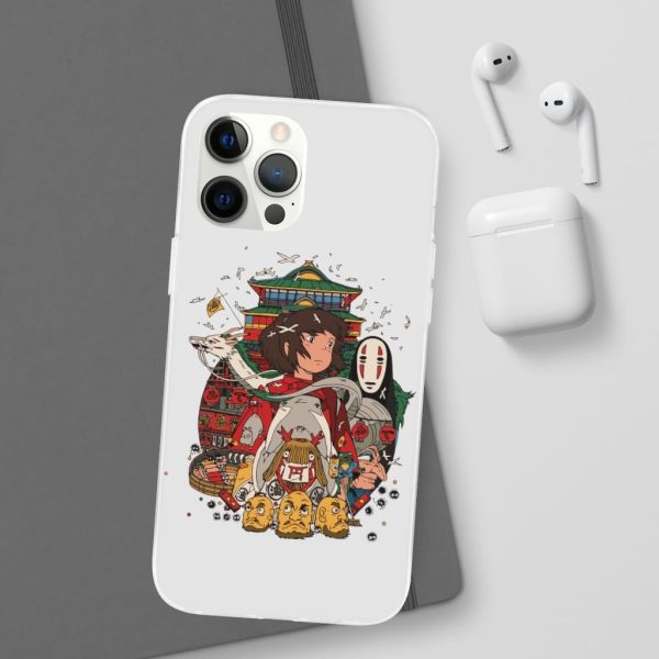 Spirited Away Poster - Spirited Away – Sen and Friends iPhone Cases-Accessories, kaonashi, no face, Phone Case, Spirited Away, Spirited Away Poster