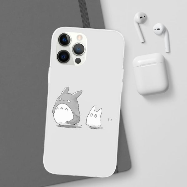 Totoro Plushie - Walking Mini Totoro iPhone Cases-Accessories, My Neighbor Totoro, Phone Case, Totoro Plushie