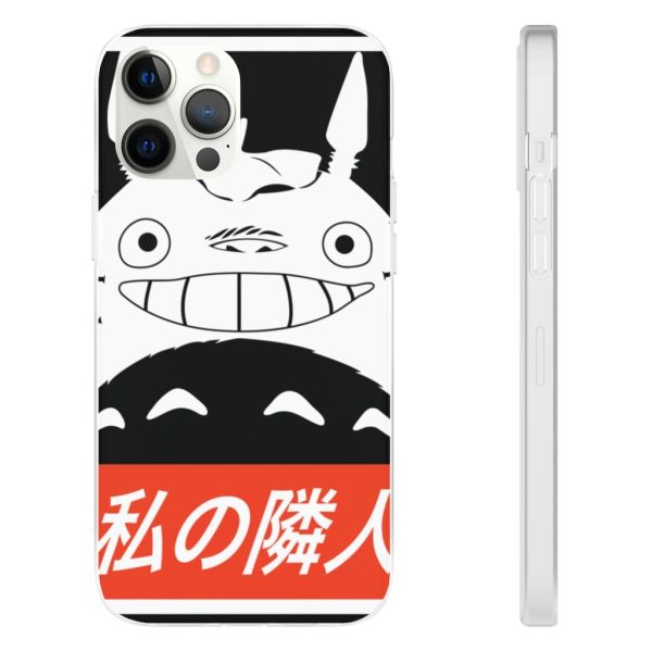 Totoro Japanese Restaurant - Smiling Totoro iPhone Cases-Accessories, My Neighbor Totoro, Phone Case, Totoro Japanese Restaurant