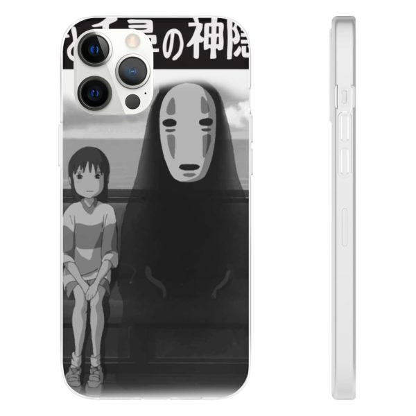 Like Spirited Away - Spirited Away – Chihiro and No Face on the Train iPhone Cases-Accessories, kaonashi, Like Spirited Away, no face, Phone Case, Spirited Away