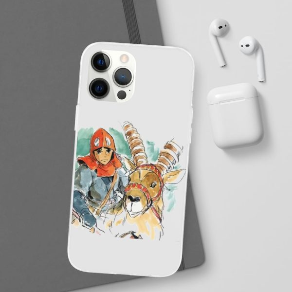 Princess Mononoke Characters - Princess Mononoke – Ashitaka Water Color iPhone Cases-Accessories, Phone Case, princess mononoke, Princess Mononoke Characters