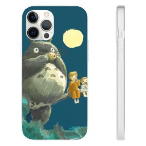 Totoro Movie - My Neighbor Totoro by the moon iPhone Cases-My Neighbor Totoro, Phone Case, Totoro Movie