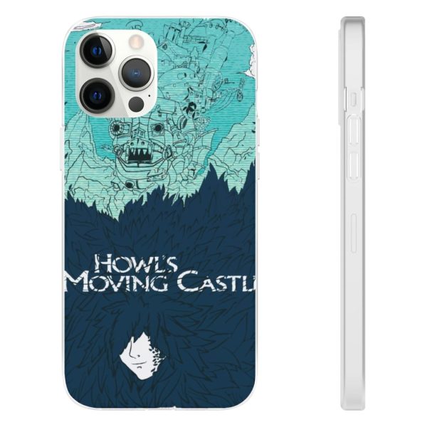 Witch Howl's Moving Castle - Howl’s Moving Castle Blue Tone Art iPhone Cases-Accessories, Howl's Moving Castle, Phone Case, Witch Howl's Moving Castle