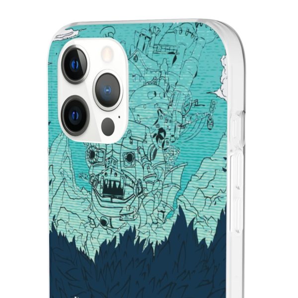 Witch Howl's Moving Castle - Howl’s Moving Castle Blue Tone Art iPhone Cases-Accessories, Howl's Moving Castle, Phone Case, Witch Howl's Moving Castle