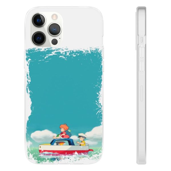 Ponyo Dad - Ponyo and Sosuke on Boat iPhone Cases-Accessories, Phone Case, ponyo, Ponyo Dad