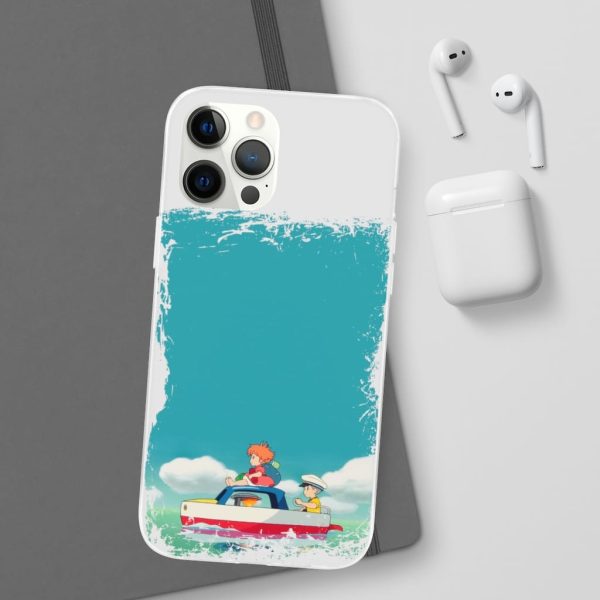 Ponyo Dad - Ponyo and Sosuke on Boat iPhone Cases-Accessories, Phone Case, ponyo, Ponyo Dad