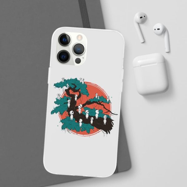 Anime Film Princess Mononoke - Tree Spirits by the Red Moon iPhone Cases-Accessories, Anime Film Princess Mononoke, Phone Case, princess mononoke