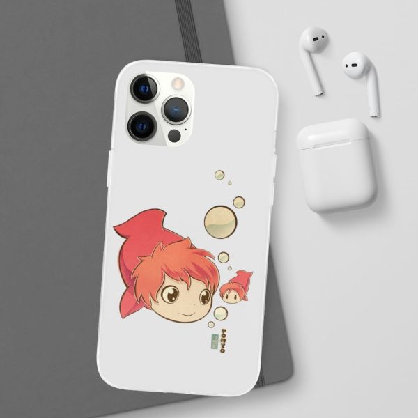 Studio Ghibli Icons Ponyo - Ponyo Chibi iPhone Cases-Accessories, Phone Case, ponyo, Studio Ghibli Icons Ponyo