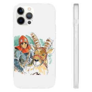 Princess Mononoke Characters - Princess Mononoke – Ashitaka Water Color iPhone Cases-Accessories, Phone Case, princess mononoke, Princess Mononoke Characters