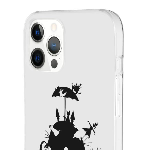 Totoro Soot Gremlins - Studio Ghibli Black & White Art Compilation iPhone Cases-Accessories, Laputa: Castle in the Sky, My Neighbor Totoro, Phone Case, Totoro Soot Gremlins