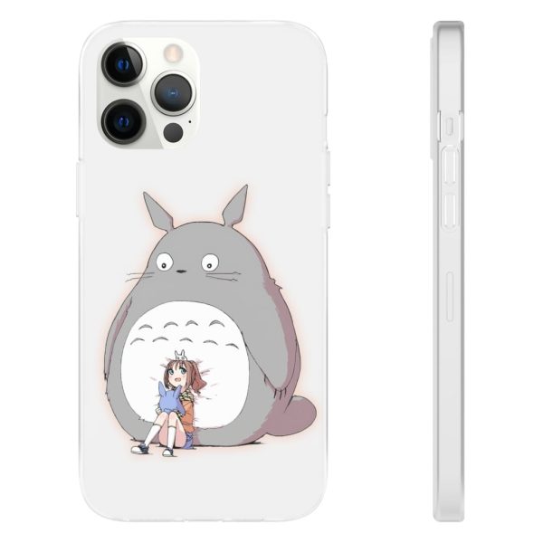 Totoro Concrete Facebook - Totoro and the little girl iPhone Cases-Accessories, My Neighbor Totoro, Phone Case, Totoro Concrete Facebook