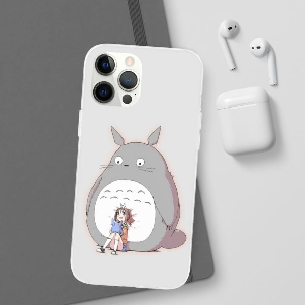 Totoro Concrete Facebook - Totoro and the little girl iPhone Cases-Accessories, My Neighbor Totoro, Phone Case, Totoro Concrete Facebook