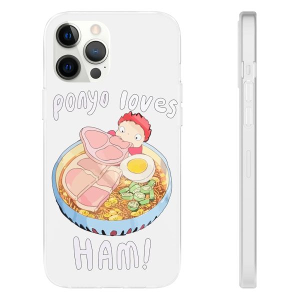 Ponyo Meaning - Ponyo Loves Ham iPhone Cases-Accessories, ponyo, Ponyo Meaning