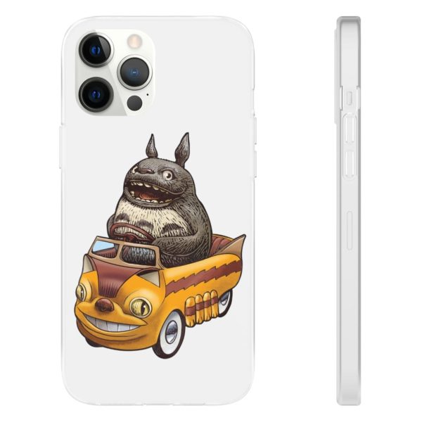 My Neighbor Totoro Cat Bus - Totoro driving Catbus iPhone Cases-Accessories, My Neighbor Totoro, My Neighbor Totoro Cat Bus, Phone Case