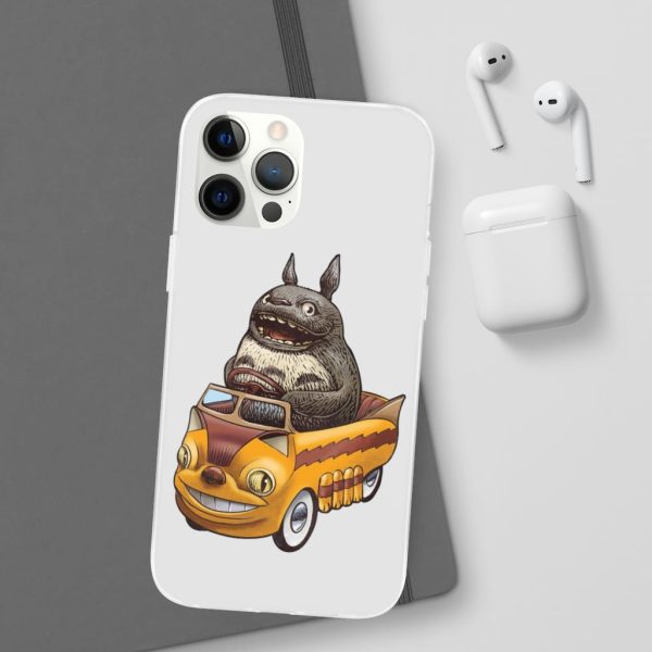 My Neighbor Totoro Cat Bus - Totoro driving Catbus iPhone Cases-Accessories, My Neighbor Totoro, My Neighbor Totoro Cat Bus, Phone Case