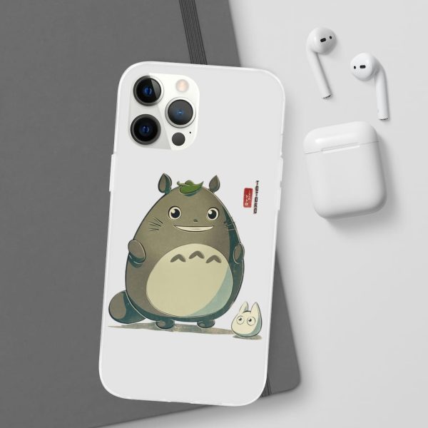 Totoro Wallpaper - Totoro Cute Chibi iPhone Cases-Accessories, My Neighbor Totoro, Phone Case, Totoro Wallpaper