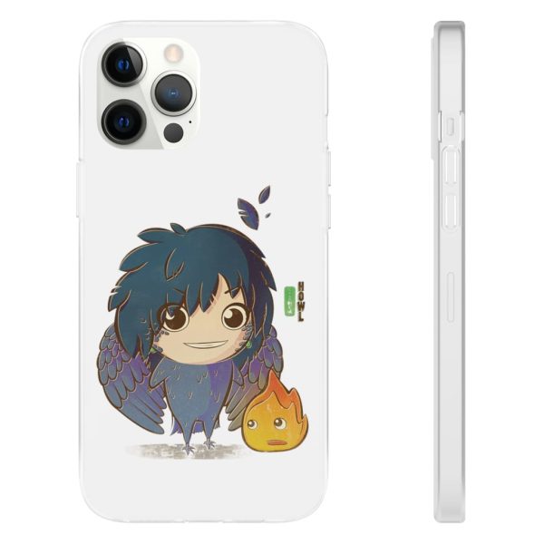 Howl's Moving Castle Calcifer - Howl’s Moving Castle – Howl Chibi iPhone Cases-Accessories, Howl's Moving Castle, Howl's Moving Castle Calcifer, Phone Case