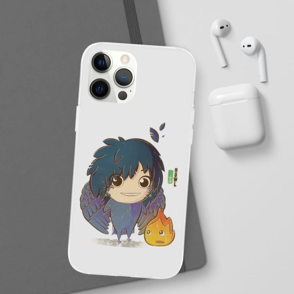 Howl's Moving Castle Calcifer - Howl’s Moving Castle – Howl Chibi iPhone Cases-Accessories, Howl's Moving Castle, Howl's Moving Castle Calcifer, Phone Case