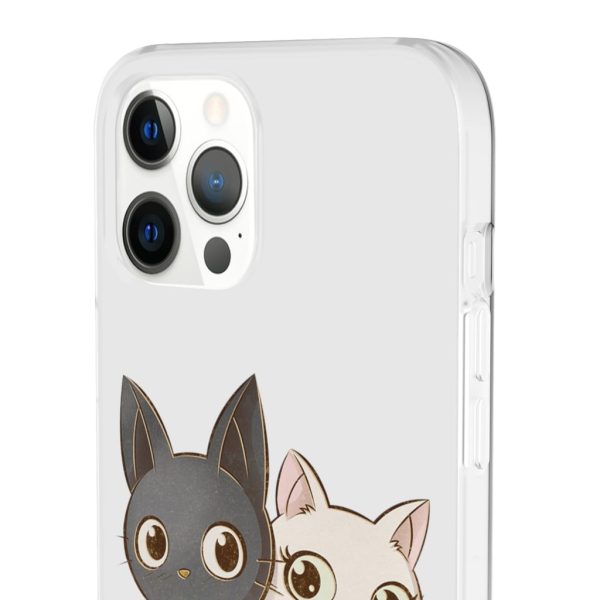 Kiki's Delivery Service Wallpaper - Kiki’s Delivery Service – Jiji and Lily Chibi iPhone Cases-Accessories, Kiki's Delivery Service, Kiki's Delivery Service Wallpaper, Phone Case