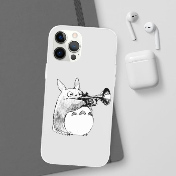 Mei My Neighbor Totoro - Totoro and the Trumpet iPhone Cases-Accessories, Mei My Neighbor Totoro, My Neighbor Totoro, Phone Case