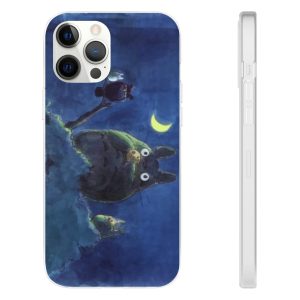 My Neighbor Totoro Mei - My Neighbor Totoro by the Moon Pastel Art iPhone Cases-Accessories, My Neighbor Totoro, My Neighbor Totoro Mei, Phone Case