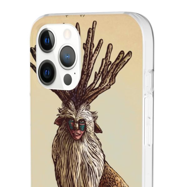 Princess Mononoke With Wolf - Princess Mononoke – Shishigami Day Time Detailed iPhone Cases-Accessories, Phone Case, princess mononoke, Princess Mononoke With Wolf