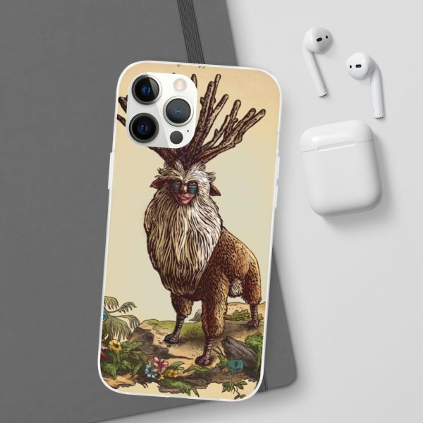 Princess Mononoke With Wolf - Princess Mononoke – Shishigami Day Time Detailed iPhone Cases-Accessories, Phone Case, princess mononoke, Princess Mononoke With Wolf