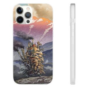 Howl's Moving Castle Actors - Howl’s Moving Castle Landscape iPhone Cases-Accessories, Howl's Moving Castle, Howl's Moving Castle Actors, Phone Case