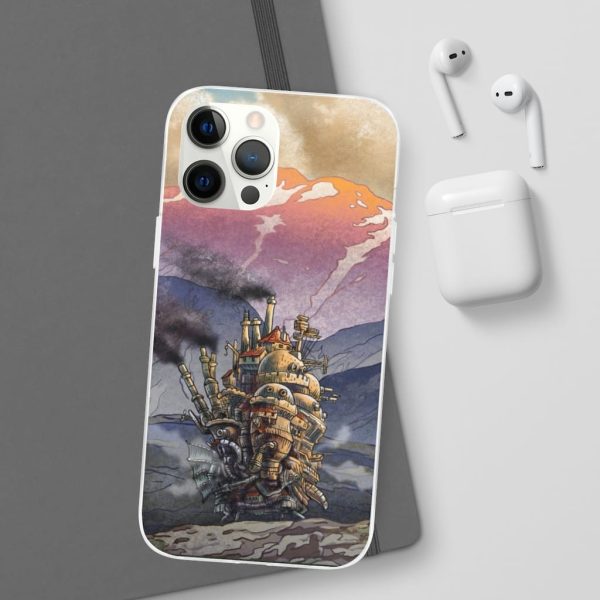 Howl's Moving Castle Actors - Howl’s Moving Castle Landscape iPhone Cases-Accessories, Howl's Moving Castle, Howl's Moving Castle Actors, Phone Case