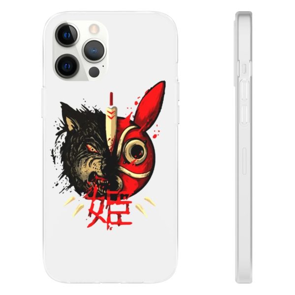 San Princess Mononoke - Princess Mononoke Mask & Wolf iPhone Cases-Accessories, Phone Case, princess mononoke, San Princess Mononoke