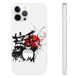 Totoro Mochi Donut - Totoro and Friends by the Red Moon iPhone Cases-Accessories, My Neighbor Totoro, Phone Case, Totoro Mochi Donut