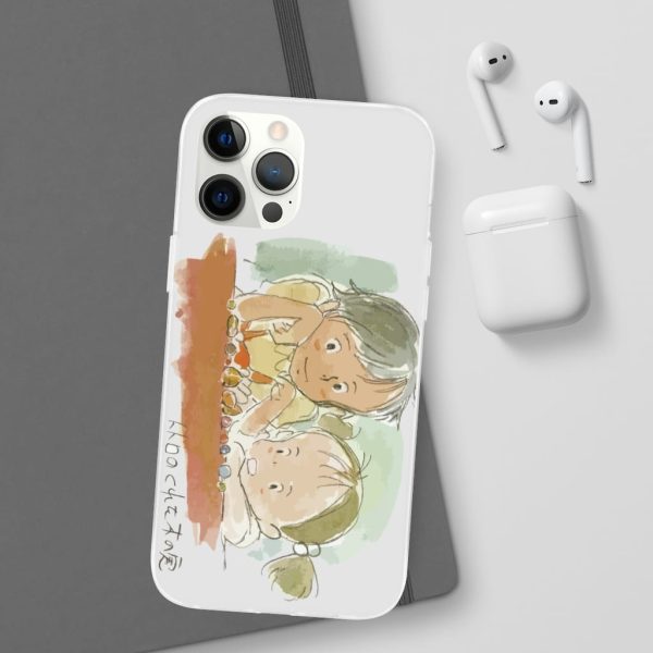 My Neighbor Totoro Japanese - My Neighbor Totoro – Mei & Satsuki Water Color iPhone Cases-Accessories, My Neighbor Totoro, My Neighbor Totoro Japanese, Phone Case