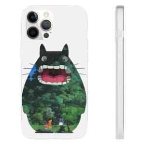 Totoro Plush - Totoro Jungle Color Cutout iPhone Cases-Accessories, My Neighbor Totoro, Phone Case, Totoro Plush