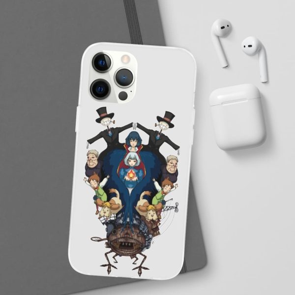 Studio Ghibli Howl's Moving Castle - Howl’s Moving Castle Characters Mirror iPhone Cases-Accessories, Howl's Moving Castle, Phone Case, Studio Ghibli Howl's Moving Castle