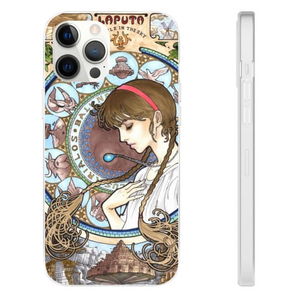 Ghibli Laputa Castle In The Sky - Laputa: Castle in The Sky – Sheeta Portrait Art iPhone Cases-Accessories, Ghibli Laputa Castle In The Sky, Laputa: Castle in the Sky, Phone Case