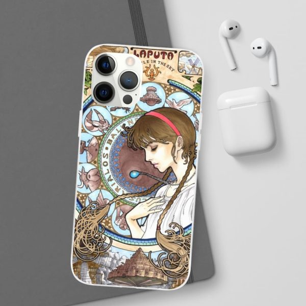 Ghibli Laputa Castle In The Sky - Laputa: Castle in The Sky – Sheeta Portrait Art iPhone Cases-Accessories, Ghibli Laputa Castle In The Sky, Laputa: Castle in the Sky, Phone Case