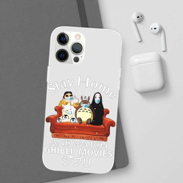 Stay Home and Watch Ghibli Movie iPhone Cases-Accessories, Phone Case